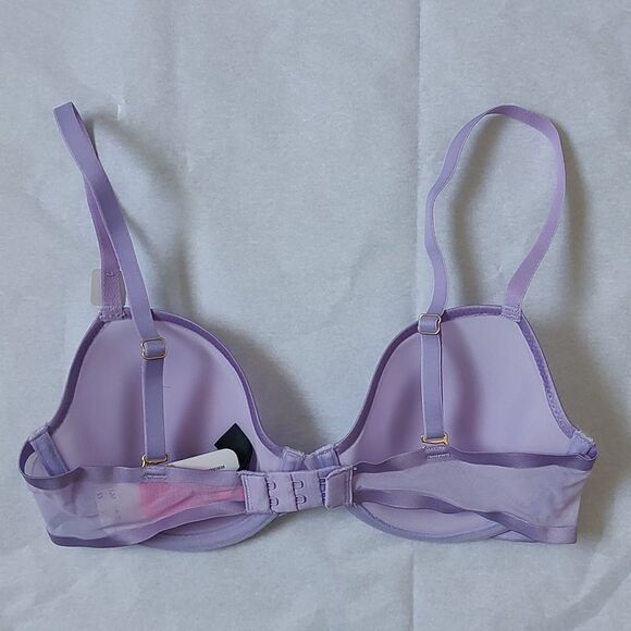 New With Tags La Senza Size 32C The Spacer Lightly‎ Lined Purple Demi Bra - Picture 4 of 11